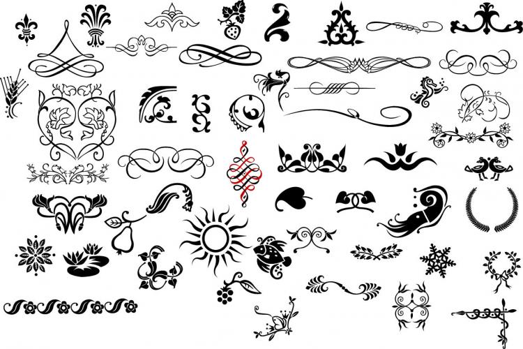 free vector Free Ornaments and Flourishes